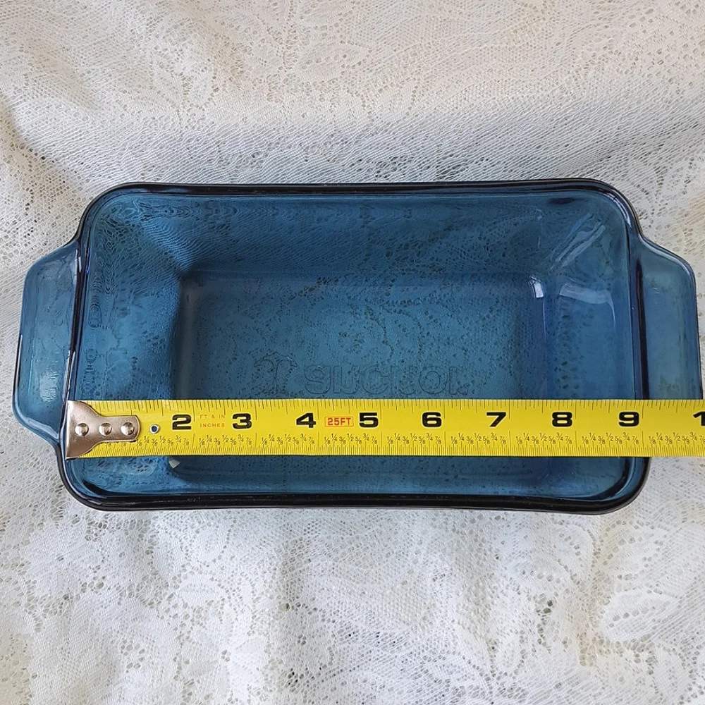 Anchor Hocking Cobalt Blue Glass Loaf Pan 1.5 QT Baking Dish